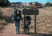 Karen and daughter 1994 - Canyonland